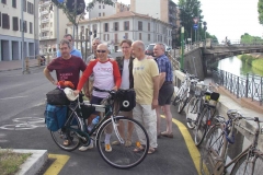 1° GIORNO, alla partenza, il saluto di alcuni amici di Pagaia Rossa